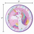 thumbnail image 3 of 7" unicorn paper plates, 3 of 4
