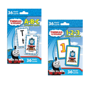 Thomas and Friends Flash Cards for Kids ABC 123 Learning Flashcards 2 Sets Bundle 36 Cards Each