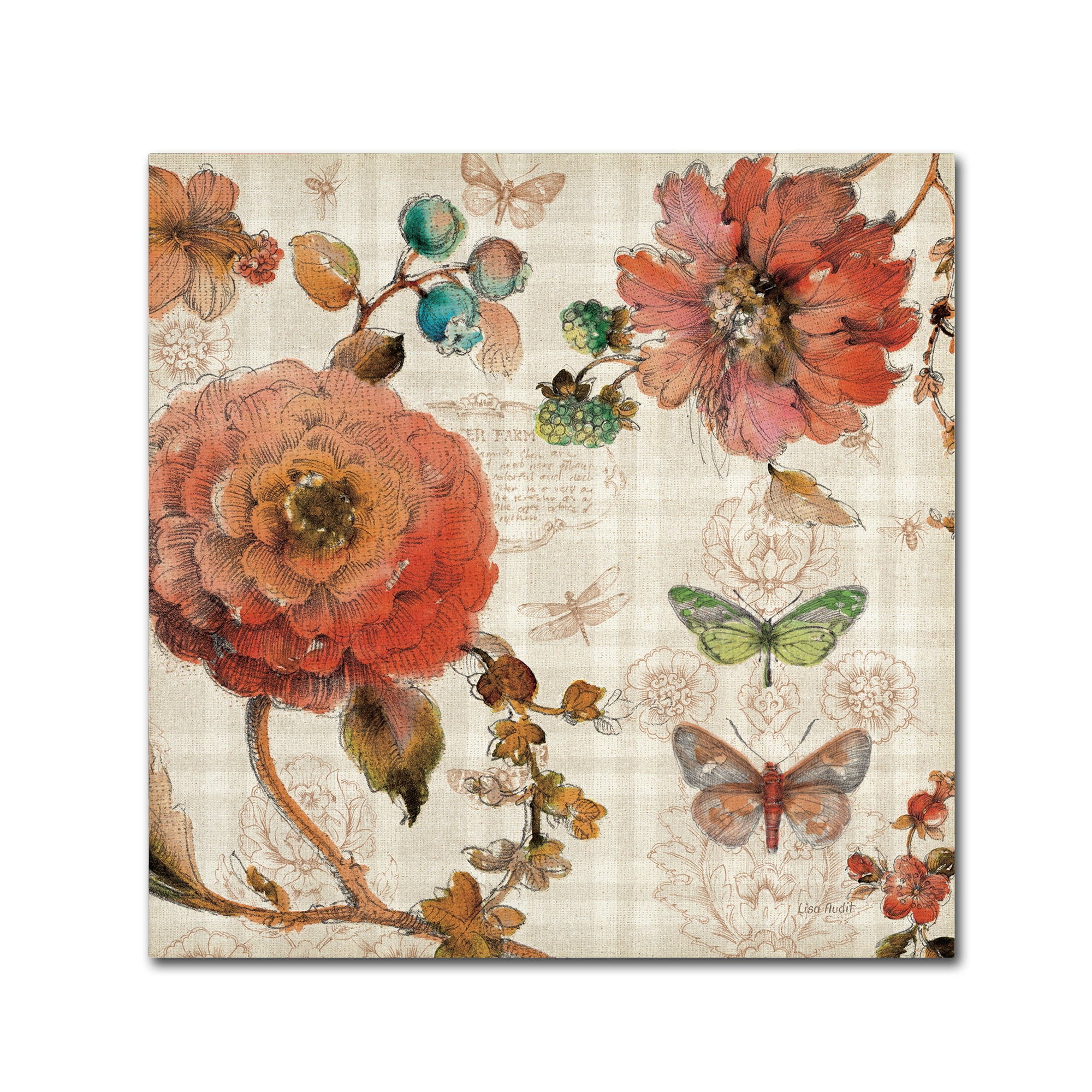 Trademark Fine Art "French Country IV" Canvas Art by Lisa Audit