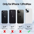 thumbnail image 6 of [5 in 1 for iPhone 12 Pro Max Case 6.7 inch, with 2 Pack Screen Protector + 2 Pack Camera Lens Protector, Liquid Silicone Ultra Slim Shockproof Protective Phone Case (White)…, 6 of 14