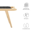 thumbnail image 6 of Modway Saoirse 47" Wove Rope Wood Bench in Natural Black, 6 of 8