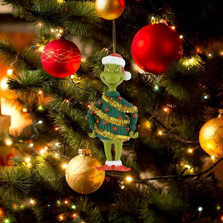 

1PCS Green Hair Monster Christmas Decoration Pendant Cartoon Christmas Tree Pendant Christmas Christmas Home Car Backpack Pendant Pendant Gift