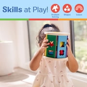 Melissa & Doug Match and Roll Wooden Shape Sorter Skill-Building Learning Toy With 13 Pcs