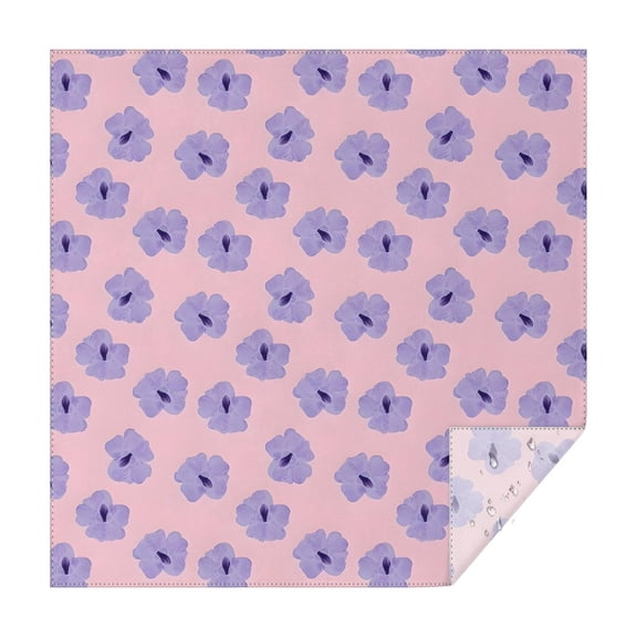 Pioneer Flower Floral Print Pattern Square Tablecloth,Waterproof Square Table Cover,Wipeable Spillproof Washable Table Cover for Home Kitchen Party Decor 42"X42"(107x107cm)