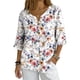 thumbnail image 1 of Xuyuer Solid Button Shirt Blouse - Women's Fashion Loose Female Neck T-Shirt Style Top for Smart Casual Office Wear, Weekend Brunch Outings & Effortless Minimalist Everyday Style, 1 of 7