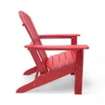 thumbnail image 3 of LuXeo Hampton Red Poly Outdoor Patio Adirondack Chair (2 Pack), 3 of 22