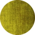 thumbnail image 1 of Ahgly Company Machine Washable Indoor Round Persian Yellow Bohemian Area Rugs, 6' Round, 1 of 4