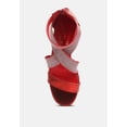 thumbnail image 4 of Huskies Metallic Faux Leather Block Heel Sandals, 4 of 11