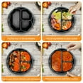 thumbnail image 3 of Generic 3 Pcs Silicone Slow Cooker Divider Liners for 6 QT Pot, Black, 3 of 9