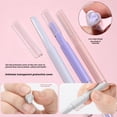 thumbnail image 4 of Double-Headed Eyebrow Trimmer & Shaper, Purple Macro Razor with Protective Mesh for Precise Shaping, Gentle Hair Removal Tool for Men & Women, Travel-Friendly Design, 4 of 8