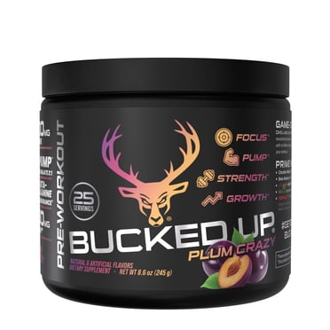 Bucked Up Preworkout Supplement Plum 25 Serve