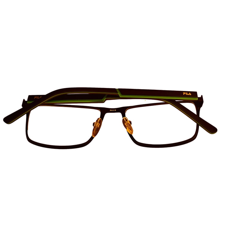 Fila Mens Black Rectangle Metal Eyewear Frame VF9940. 531  display picture 1
