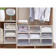 thumbnail image 6 of YIEMEEN Drawer Type Plastic Clothes Storage Box Transparent Organizer for Underwear Sock, 6 of 15
