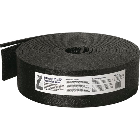 Reflectix Expansion Joint - Lightweight Plastic - 6" x 50' — Residential Use, Standard Application