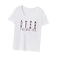 thumbnail image 5 of Camiseta de cuello redondo para mujer, traje sencillo, camiseta de manga corta para viajes de oficina, regalo del día de San Valentín M, 5 of 8