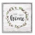 thumbnail image 3 of Stupell Industries Rustic Wreath Sweet Home Calligraphy Country Sign Graphic Art Gray Framed Art Print Wall Art, Design by Natalie Carpentieri, 3 of 5