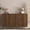 Brown, variant on 63 Inch Black Fluted Buffet Cabinet, 4-Door Modern Sideboard Storage Credenza - Wood Accent Console for Living Room/Kitchen/Entryway