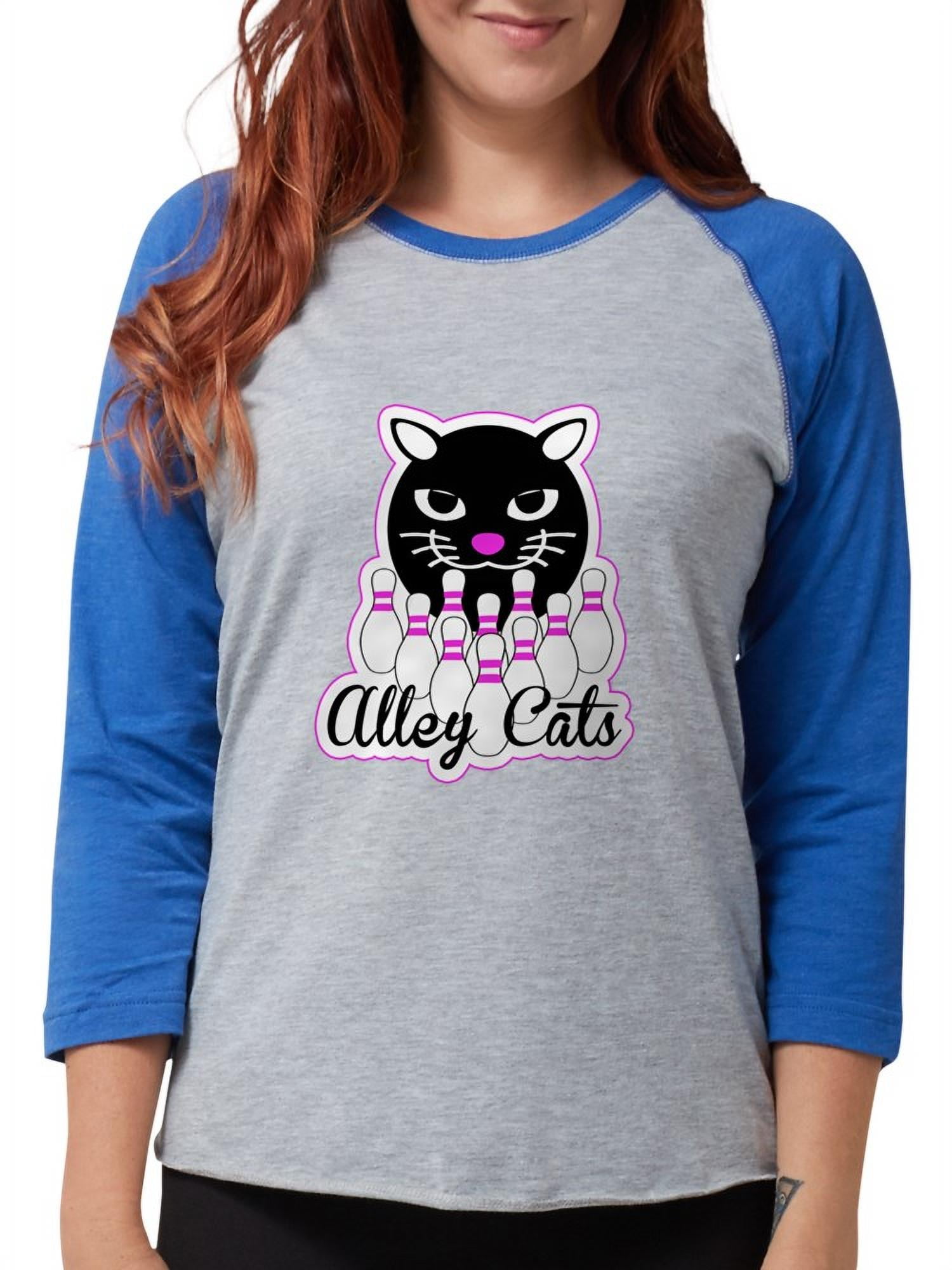 CafePress - Alley Cat Bowling Long Sleeve T Shirt - Womens Baseball Tee -  Walmart.com