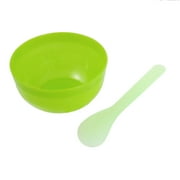 Unique Bargains Ladies Women Facial Beauty Mask Mixing Bowl Stick Set Green