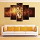 thumbnail image 2 of 5 Piezas de Impresión en , Noframe, Tema Animal, Pintura Al , Imagen, Arte de Pared para Decoraciones Y Oficina, 2 of 3