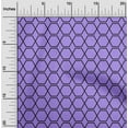 thumbnail image 2 of oneOone Rayon Medium Purple Fabric Geometric Shape Sewing Material Print Fabric By The Yard 56 Inch Wide, 2 of 4