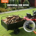 thumbnail image 2 of VEVOR Heavy Duty ATV Trailer Steel Dump Cart, 750-Pound 15 Cubic Feet, Garden Utility Trailer with Removable Sides for Riding Lawn Mower Tractor, 2 of 9