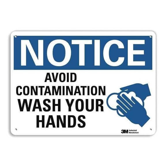 Lyle Notice Sign,10 in x 14 in,Plastic U1-1069-NP_14X10