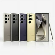 Unlocked for All Carriers Samsung Galaxy S24 Ultra Cell Phone 512GB 12GB RAM 5000 mAh Titanium Yellow