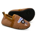 thumbnail image 5 of Barerun Kids Toddler Slippers Fuzzy Slippers for Boys Girls Baby with Non-Slip Rubber Sole Brown, 5 of 7