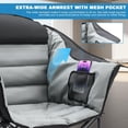 thumbnail image 3 of Silla de Camping Extra Grande Slsy – Plegable, Totalmente Acolchada, Portátil y Resistente, con Bolsillos Laterales y Portavasos, Ideal para Picnic, Pesca y Excursionismo, 3 of 7