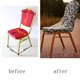 thumbnail image 4 of Elástica Cubierta de Sil de Asiento Spandex Semicírculo Impresión Floral Decoración Partido perfecl  Funda de silla, 4 of 5