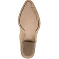 thumbnail image 7 of Sam Edelman Fuller Sand Suede Stacked Heel Pointed Toe Pull On Western Boots (Sand Suede, 10.5), 7 of 7