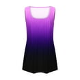 thumbnail image 5 of GA WEIHUA Plus Size Tunics for Women Ombre Gradient Tank Tops Sleeveless Color Block Camisoles Summer Going Out Flowy Shirts Curve Hem(Purple,L), 5 of 5