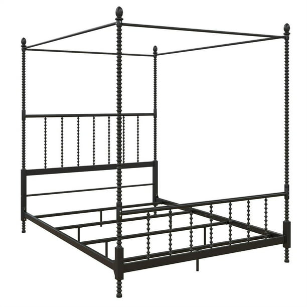 Parisian Style Design Metal Canopy Bed, Mainstays Canopy Bed Instructions