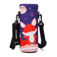 thumbnail image 1 of Amary Bolsa Portabotellas De Agua De Neopreno De 500 Ml Con Correa Ajustable Para El Hombro Cubierta Aislante Para Botellas De Agua Para Botellas De Acero Inoxidable/Vidrio/Plástico 16,9 Oz (Zorro), 1 of 5