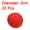 Red, variant on Uxcell Wool Felt Balls Beads Woolen Fabric 0.79" 20mm Light Blue for Home Crafts 20Pcs