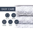 thumbnail image 5 of Black & White Floral Sheets Twin Bedding Set – Super Soft 3 Piece Flower Bed Sheets with Fitted Sheet, Flat Sheet & Pillowcase – Elegant Black & White Bedding for Kids, Teens & Adults, 5 of 10