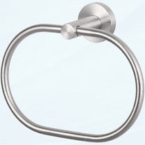 Towel Ring Brushed Nickel, SUS304 Stainless Steel Hand Towel Rack, Unique Oval Shaped Towel Holder, Modern Bathroom Towel Hanger
