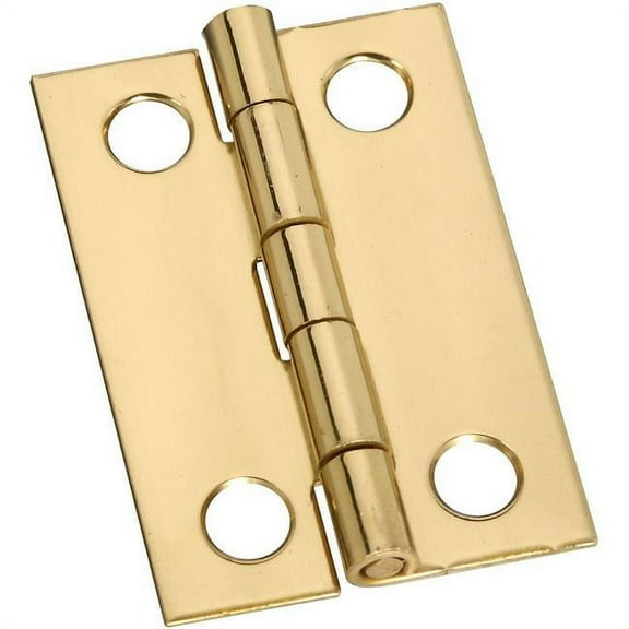 1.5 x 1 in. Decorative Narrow Hinge - Solid Brass