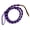 Purple/Black, variant on Showman 4 1/2' Braided Nylon Over & Under Whip w/ Leather Popper (Black)