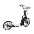 thumbnail image 1 of Deck Scooter Toys 13x16.5cm/5.1x6.5in Vivid DIY Alloy Material Black Miniature Toys Scooter Ornament for Bookshelves, 1 of 5