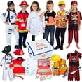 thumbnail image 1 of Born Toys Disfraces de juego de simulación para niños de 3 a 7 años, juego de disfraces lavable para niños pequeños para jugar (6 en 1), 1 of 5