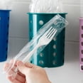 thumbnail image 3 of LoonWear Medium Weight Individually Wrapped Plastic Forks Great for Take-Out. (100 Pieces) White, 3 of 5