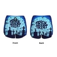 thumbnail image 3 of Balery Halloween Trick Or Treat Pantalones cortos deportivos para mujer con forro y dos bolsillos, elásticos, para entrenamiento, gimnasio, yoga-XX-Large, 3 of 7