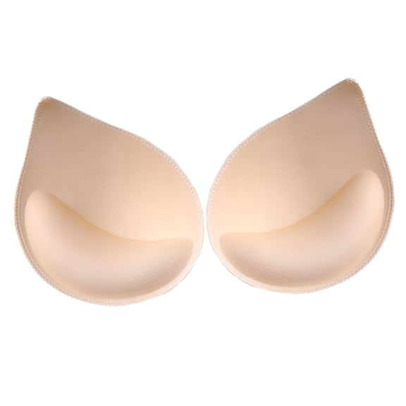 TELOLY 2 Pieces Women Bra Insert Pads Push Up Enhancing Cup Lifter Droplets Shaped Shaper Breathable Soft Lightweight for Sports Skin