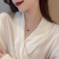 thumbnail image 4 of Collar colgante shaofei 2024 2 piezas vino rojo cereza color oro para Mujeres, 4 of 5