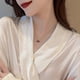 thumbnail image 3 of 2024 2pcs New Wine Red Cherry Gold Colour Pendant Necklace For Women Personality Fashion Necklace Wedding Jewelry Birthday Gifts--16-Product code 537 16, 3 of 4