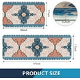 thumbnail image 6 of Boho Kitchen Rug Sets 2 Piece Farmhouse Kitchen Rugs and Mats Non Skid Washable Anti Fatigue Kitchen Mats for Floor Comfort Standing Mat Runner, 17'''' x 47'''' + 17'''' x 30'''', Blue, 6 of 6