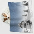 thumbnail image 6 of Naloa Snowman And Christmas Tree Dog Blanket, 3 Sizes Cat Blanket for Indoor Cats Large Medium Small Dog Gifts-Large, 6 of 8