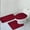Burgundy, variant on Empire Home Fashion 3-Piece Quinn Solid Bathroom Rug Set